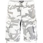 Bermudas Geographical Norway blancs camouflage Taille S look fashion pour homme 