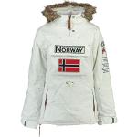 Vestes imperméables Geographical Norway blanches en fausse fourrure imperméables Taille XXL look fashion pour femme 