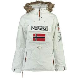 Geographical Norway Boomera Veste, Blanc, XXL Femme