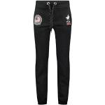 Joggings Geographical Norway noirs Taille S look casual pour homme 
