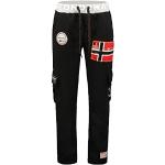 Joggings Geographical Norway noirs à motif ville Taille 3 XL look casual pour homme 