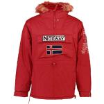 Parkas Geographical Norway rouges en tissu sergé Taille XL look fashion pour homme 