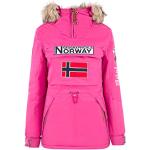 Parkas d'hiver d'automne Geographical Norway rose fushia à motif ville Taille L look fashion pour femme 