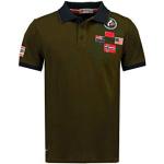 Polos Geographical Norway kaki Taille XL look fashion pour homme 