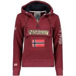 Sweats Geographical Norway rouge bordeaux à capuche Taille XXL look fashion pour homme 