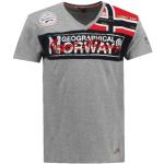 T-shirts Geographical Norway gris à manches courtes à manches courtes Taille L look fashion pour homme 
