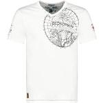 T-shirts Geographical Norway blancs à manches courtes à manches courtes Taille L look fashion pour homme 