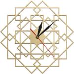 Horloges murales marron en bambou à motif mandala scandinaves 