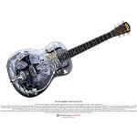 George Morgan Illustration National Style 0 résonateur Guitare de Mark Knopfler Art Poster Taille A3