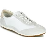 Baskets basses Geox Vega blanches en cuir Pointure 36 look casual pour femme en promo 