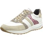 Geox Femme D Airell A Sneakers, Camel/Off White, 37 EU