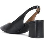 Escarpins Geox noirs en cuir Pointure 37 look fashion pour femme en promo 