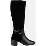 Low boots Geox noires en caoutchouc à fermetures éclair Pointure 40 look fashion pour femme 