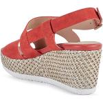 Sandales Geox rouges en caoutchouc Pointure 38 look fashion pour femme en promo 