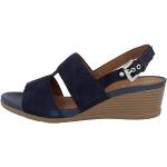 Sandales Geox bleu marine en cuir pour pieds étroits Pointure 36 look fashion pour femme en promo 