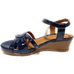 Sandales Geox bleu marine en cuir Pointure 39 look fashion pour femme en promo 
