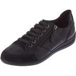 Chaussures Geox Myria noires en cuir Pointure 35 look fashion pour femme 