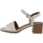 Sandales Geox blancs cassés en cuir pour pieds étroits Pointure 38,5 look fashion pour fille en promo 
