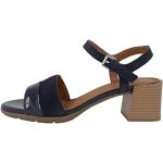 Sandales Geox bleu marine en cuir pour pieds étroits Pointure 41 look fashion pour femme en promo 