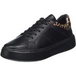 Geox Femme D Nhenbus C Sneakers, Black, 35 EU