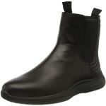 Boots Chelsea Geox noires en cuir Pointure 35 look fashion pour femme 