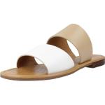 Sandales plates Geox blanches à motif moutons pour pieds étroits Pointure 41 look fashion pour fille en promo 