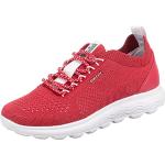 Chaussures de sport Geox rouges Pointure 40 look fashion pour femme en promo 