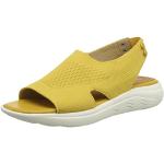 Sandales Geox jaunes en caoutchouc Pointure 40 look fashion pour femme en promo 