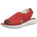Sandales Geox rouges en caoutchouc Pointure 39 look fashion pour femme en promo 