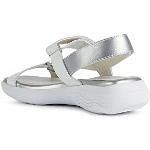 Sandales Geox blanches en cuir en cuir pour pieds étroits Pointure 40 look fashion pour femme en promo 