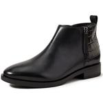 Low boots Geox noires à fermetures éclair Pointure 36,5 avec un talon entre 3 et 5cm look casual pour femme 