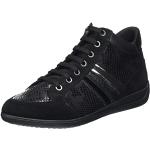 Chaussures Geox Myria noires en caoutchouc en cuir Pointure 35 look fashion pour femme en promo 
