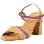 Sandales à talons Geox violettes en cuir Pointure 39 look fashion pour femme 