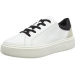 Geox Femme D Nhenbus A Sneakers, White/Black, 35 EU