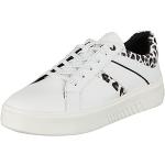 Geox Femme D Nhenbus C Sneakers, White, 37 EU
