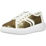 Geox Femme D Ottaya E Sneakers Basses, Or (Gold/Wh