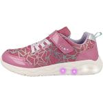 Chaussures de sport Geox rose fushia en coton Pointure 36 look fashion pour fille en promo 