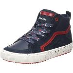 Geox Garçon J Alonisso Boy D Sneakers, Navy/Red, 30 EU
