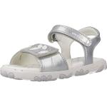 Sandales plates Geox argentées en caoutchouc respirantes Pointure 31 look fashion pour fille 