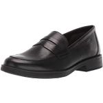 Chaussures d'automne Geox Agata noires en cuir Pointure 35 look fashion pour fille en promo 