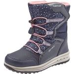 Geox Fille J Roby Girl B Abx A Bottes, Navy/Rose, 34 EU