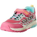 Geox Fille J Tuono Girl A Sneakers, Fuchsia/Aqua,