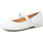 Chaussures casual Geox Plie blanches en toile Pointure 29 avec un talon jusqu'à 3cm look casual pour fille 