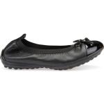 Chaussures casual Geox Kids noires en cuir de vache à motif vaches Pointure 38 look casual pour fille 