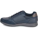 Chaussures de sport Geox Avery bleu marine en caoutchouc à fermetures éclair Pointure 42 look fashion pour homme en promo 