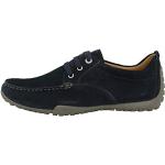 Chaussures casual Geox Snake bleues look casual pour homme en promo 
