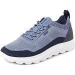 Chaussures de sport Geox bleues en daim Pointure 39 look fashion pour homme en promo 
