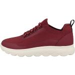 Chaussures de sport Geox rouge foncé respirantes Pointure 41 look fashion pour homme en promo 