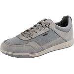 Chaussures de sport Geox grises en daim étanches Pointure 41 avec un talon jusqu'à 3cm look fashion pour homme 