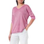 Geox W T-Shirt, Fuchsia Red with Lur, S Femme